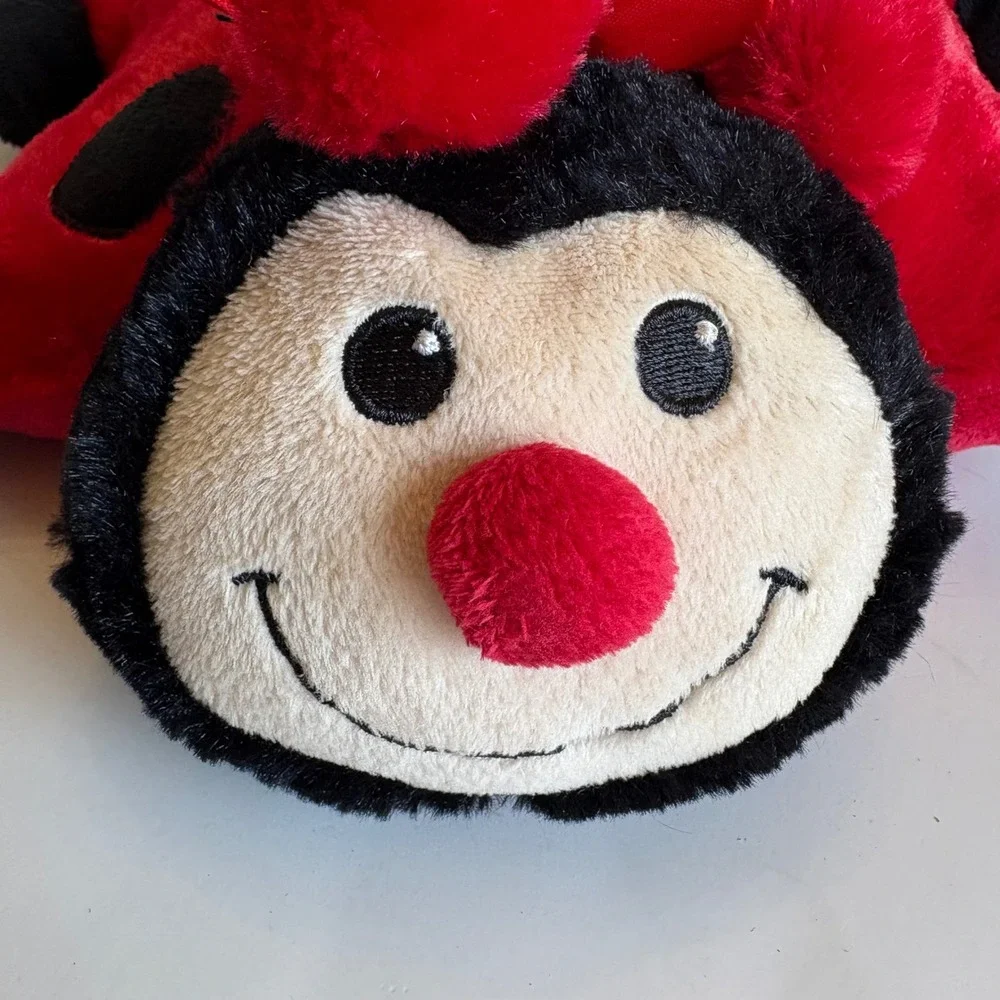 Pillow Pets Ladybug Plush Stuffed Animal Red Black Spotted Folding Pillow 13